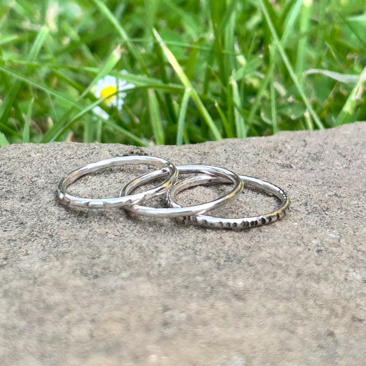 WORKSHOP - Making textured stacking rings - Saturday 10th January 2026 - The Thrive Hive CIC