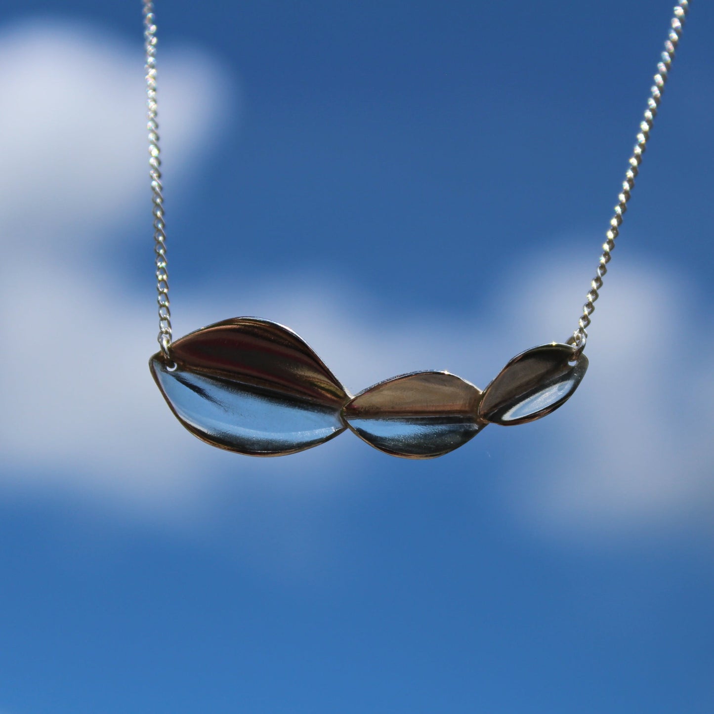 Scatter Tri Leaf Necklace