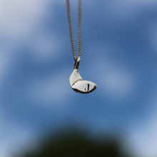 Load image into Gallery viewer, personalised &#39;J&#39; small duo necklace with sky background