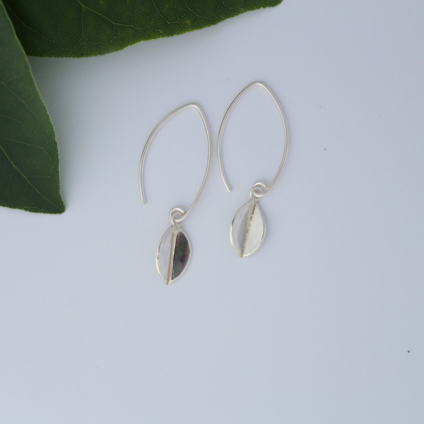 Leaf Drop Earrings - available in two sizes