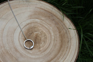 Geometric Hammered Leaf Earrings & Necklace Jewellery Set