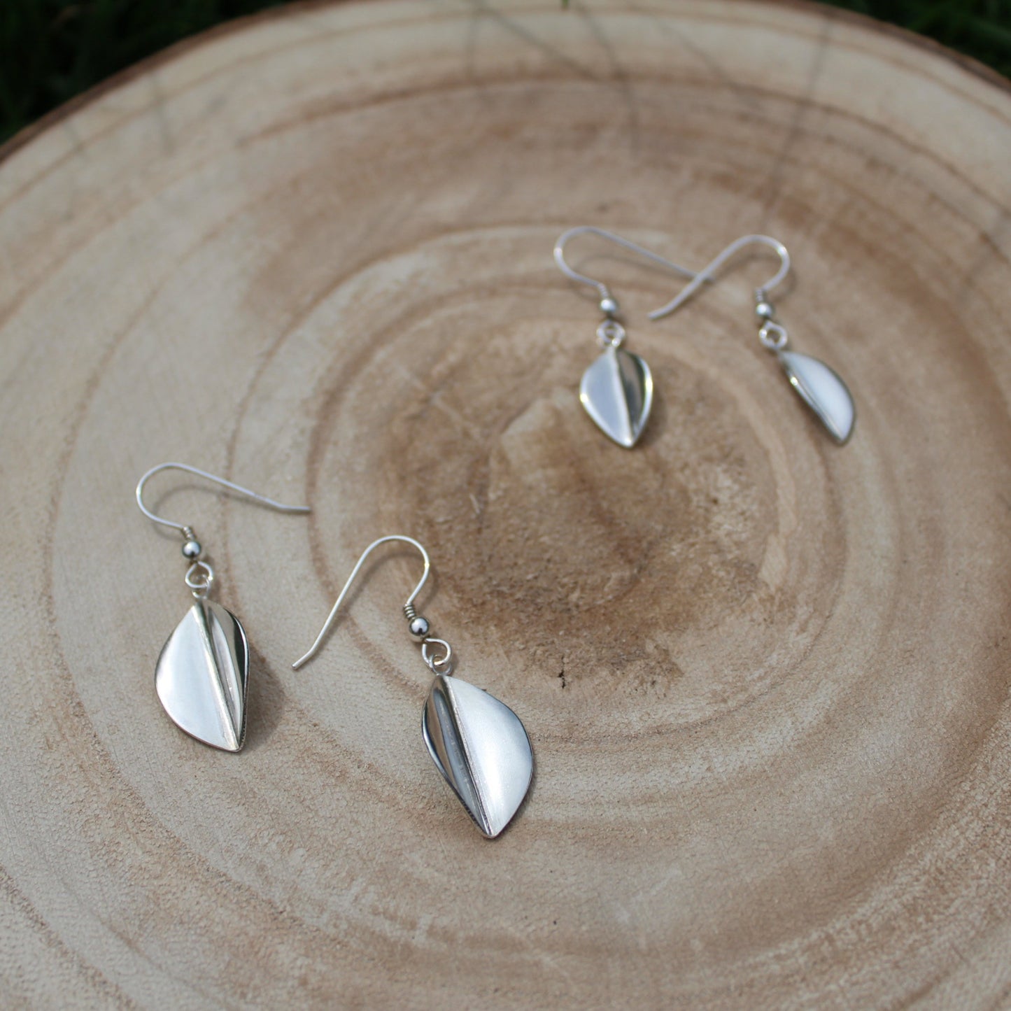 Leaf Drop Earrings - available in two sizes