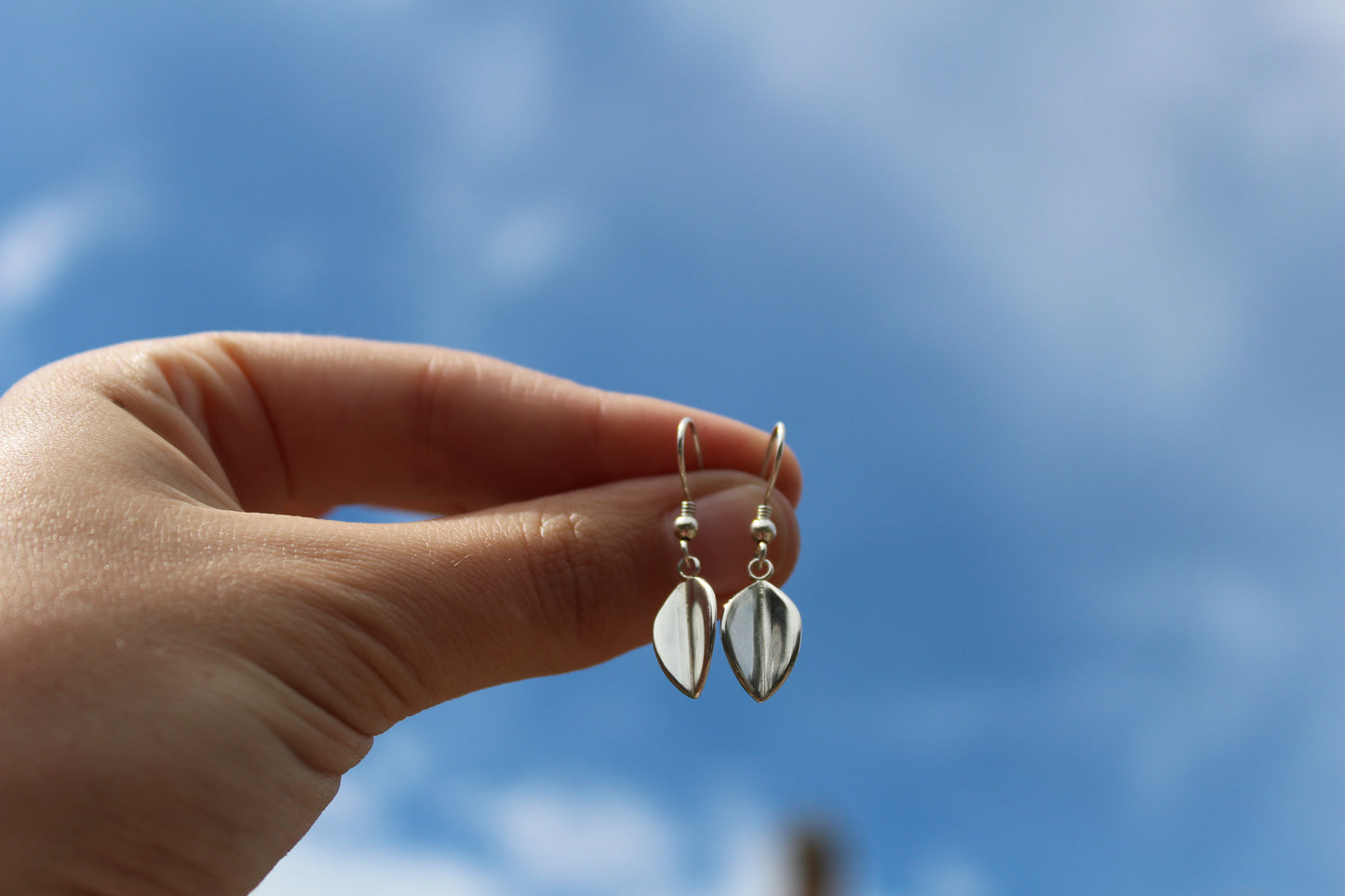 Leaf Drop Earrings - available in two sizes