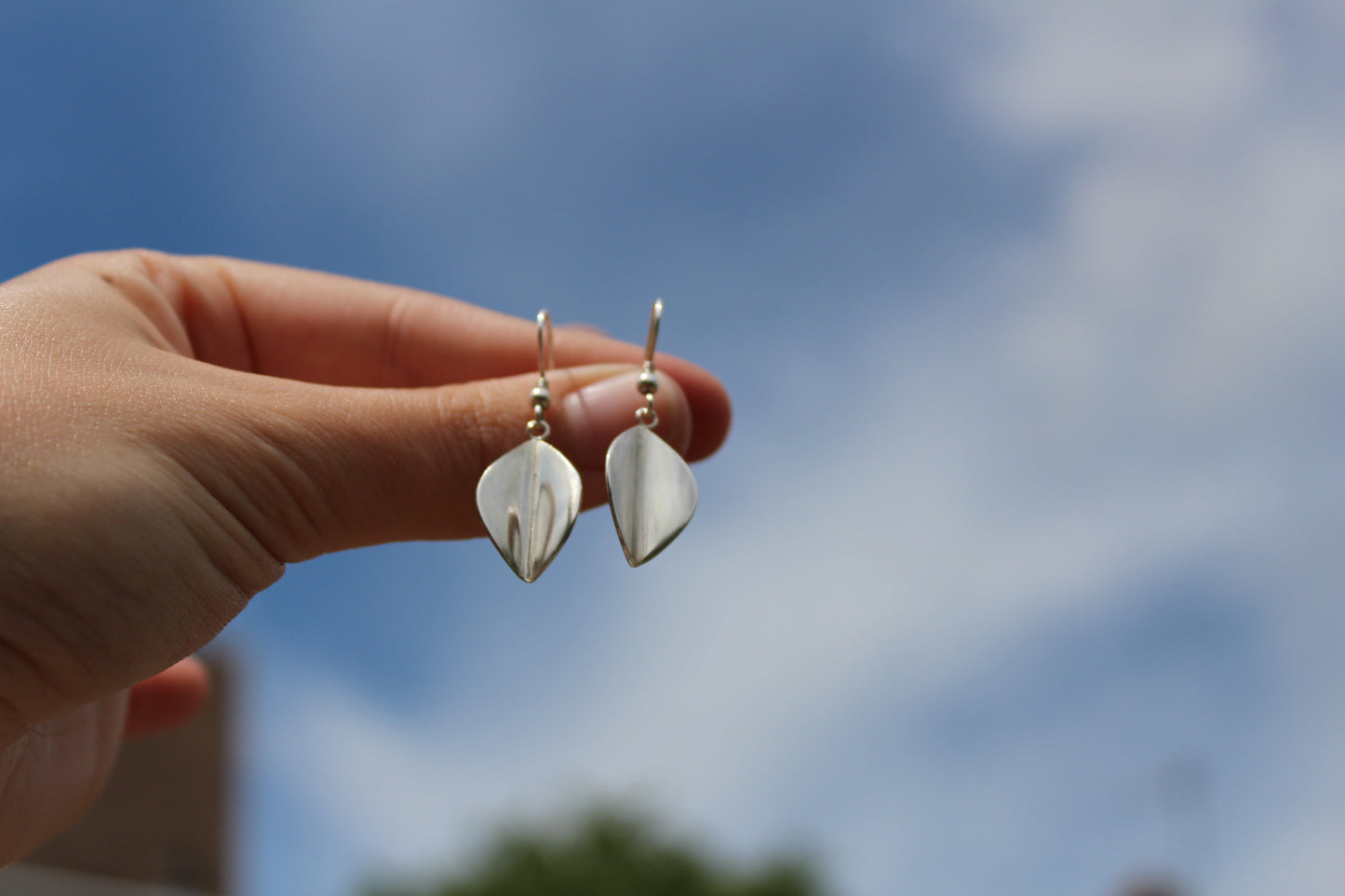 Leaf Drop Earrings - available in two sizes