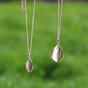 Leaf Earring & Necklace Jewellery Set - available in two sizes