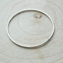 Load image into Gallery viewer, Textured Hammered Bangle - 2mm